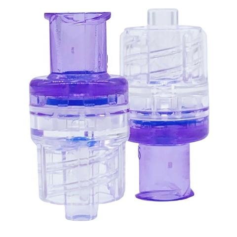 medical female and male luer back check valves